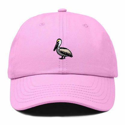 Dalix Brown Pelican Embroidered Bird Cotton Baseball Cap Dad Hat Mens Womens Outdoor Summer in Light Pink