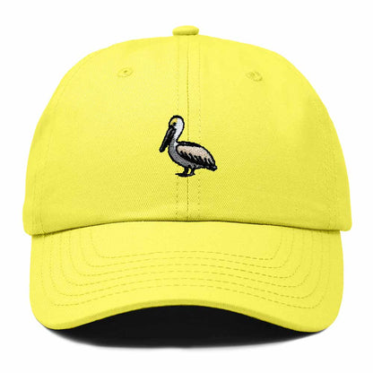 Dalix Brown Pelican Embroidered Bird Cotton Baseball Cap Dad Hat Mens Womens Outdoor Summer in Yellow