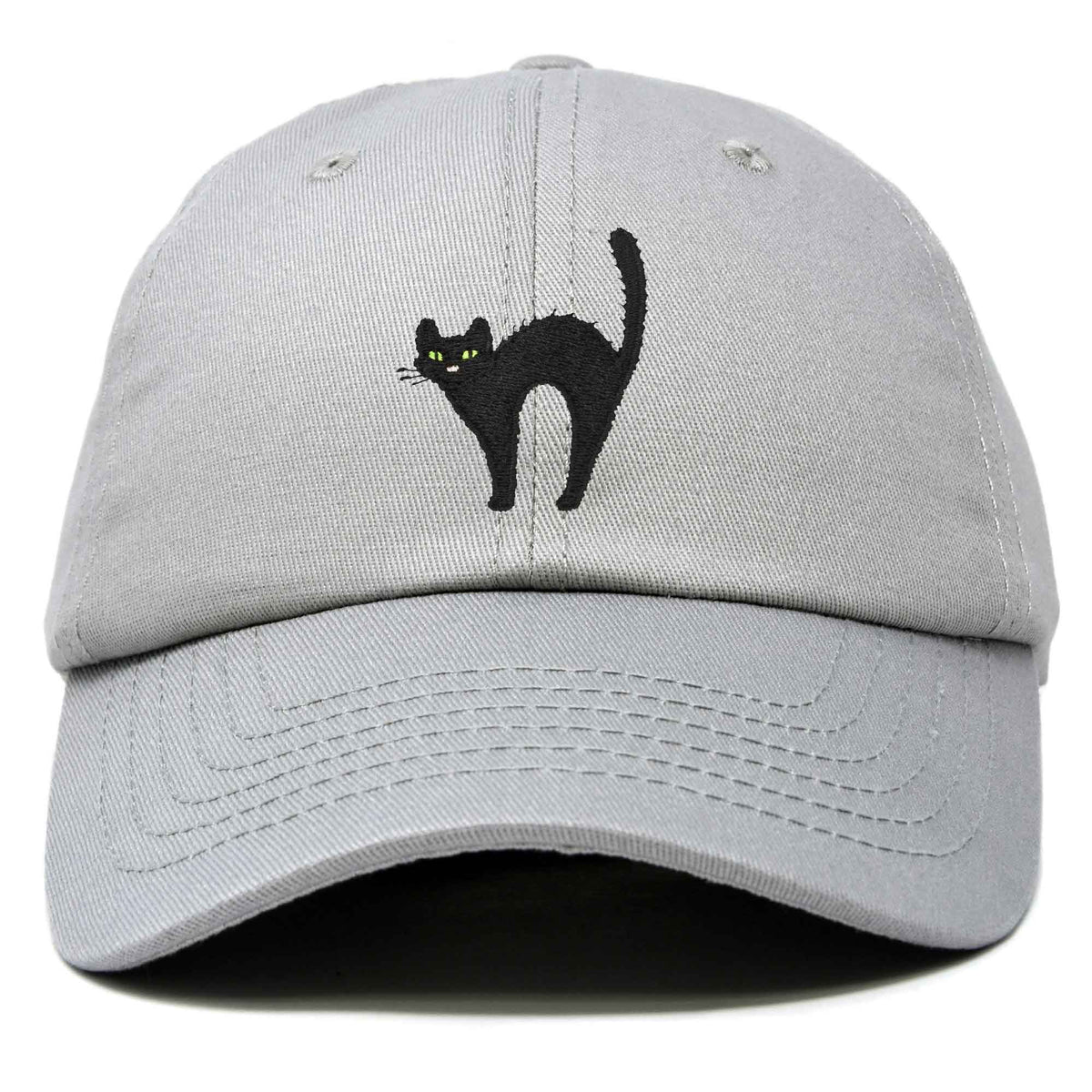 Dalix Black Cat Embroidered Womens Cotton Dad Hat Baseball 