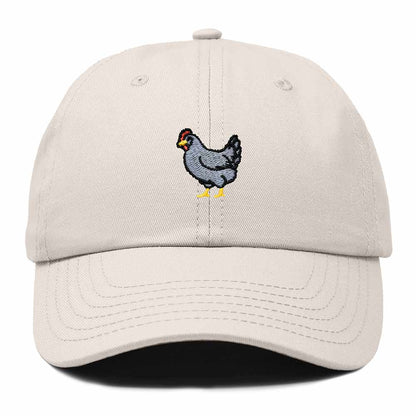 Dalix Delaware Blue Hen Embroidered Bird Cotton Baseball Cap Dad Hat Mens Womens Outdoor Summer in Beige