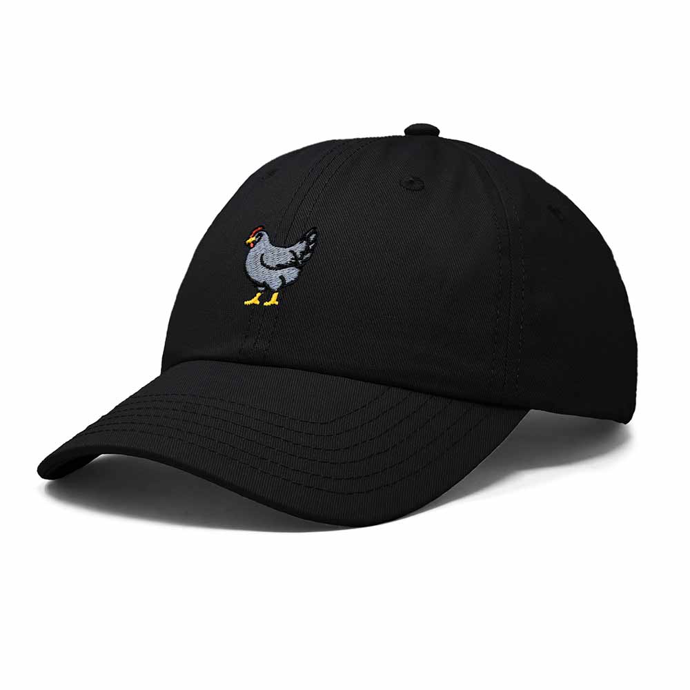 Dalix Delaware Blue Hen Embroidered Bird Cotton Baseball Cap Dad Hat Mens Womens Outdoor Summer in Black