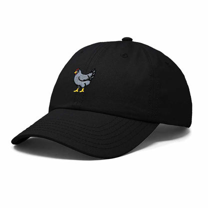 Dalix Delaware Blue Hen Embroidered Bird Cotton Baseball Cap Dad Hat Mens Womens Outdoor Summer in Black