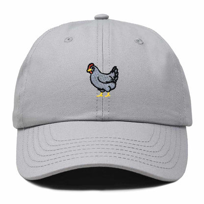 Dalix Delaware Blue Hen Embroidered Bird Cotton Baseball Cap Dad Hat Mens Womens Outdoor Summer in Gray