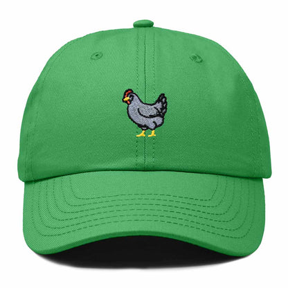 Dalix Delaware Blue Hen Embroidered Bird Cotton Baseball Cap Dad Hat Mens Womens Outdoor Summer in Kelly Green