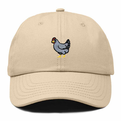 Dalix Delaware Blue Hen Embroidered Bird Cotton Baseball Cap Dad Hat Mens Womens Outdoor Summer in Khaki