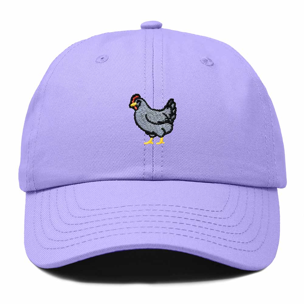 Dalix Delaware Blue Hen Embroidered Bird Cotton Baseball Cap Dad Hat Mens Womens Outdoor Summer in Lavender