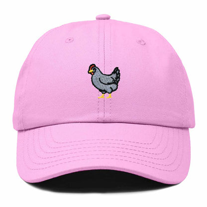 Dalix Delaware Blue Hen Embroidered Bird Cotton Baseball Cap Dad Hat Mens Womens Outdoor Summer in Light Pink