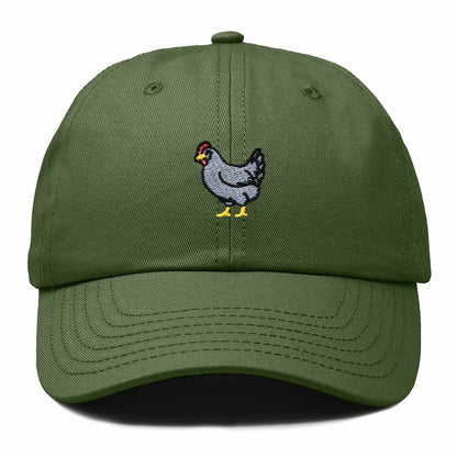 Dalix Delaware Blue Hen Embroidered Bird Cotton Baseball Cap Dad Hat Mens Womens Outdoor Summer in Olive