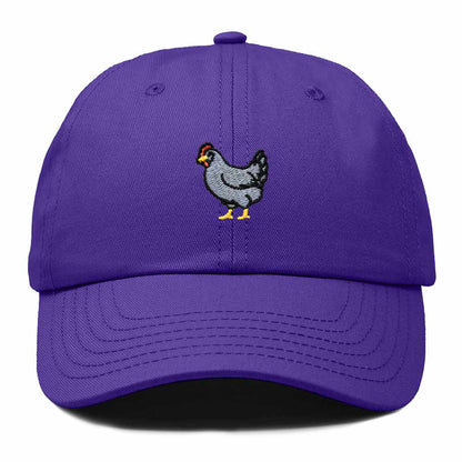 Dalix Delaware Blue Hen Embroidered Bird Cotton Baseball Cap Dad Hat Mens Womens Outdoor Summer in Purple