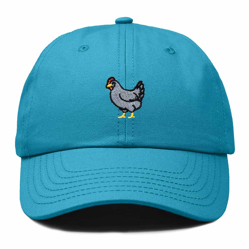 Dalix Delaware Blue Hen Embroidered Bird Cotton Baseball Cap Dad Hat Mens Womens Outdoor Summer in Teal
