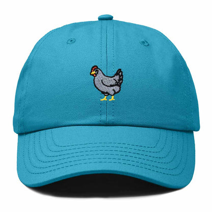 Dalix Delaware Blue Hen Embroidered Bird Cotton Baseball Cap Dad Hat Mens Womens Outdoor Summer in Teal