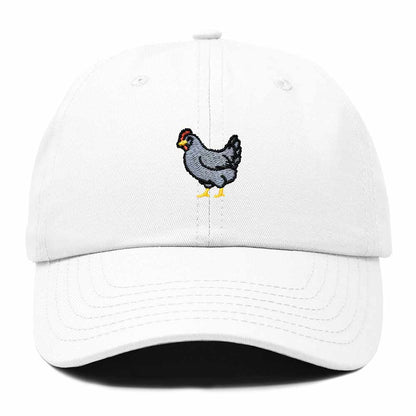 Dalix Delaware Blue Hen Embroidered Bird Cotton Baseball Cap Dad Hat Mens Womens Outdoor Summer in White