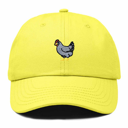 Dalix Delaware Blue Hen Embroidered Bird Cotton Baseball Cap Dad Hat Mens Womens Outdoor Summer in Yellow