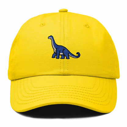 Dalix Brachiosaurus Embroidered Dinosaur Cotton Summer Outdoor Baseball Cap Dad Hat Mens in Gold