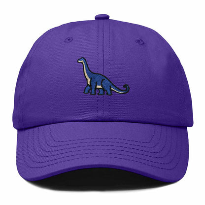 Dalix Brachiosaurus Embroidered Dinosaur Cotton Summer Outdoor Baseball Cap Dad Hat Mens in Purple
