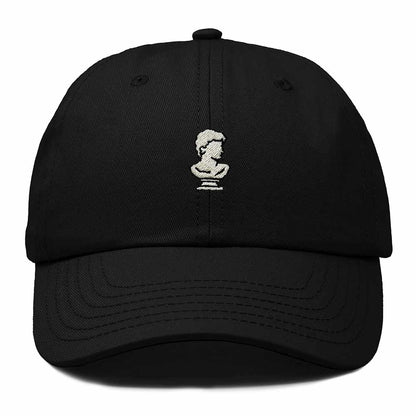 Dalix Bust Sculpture Embroidered Dad Hat Adjustable Cotton Twill Baseball Cap Casual for Men in Black