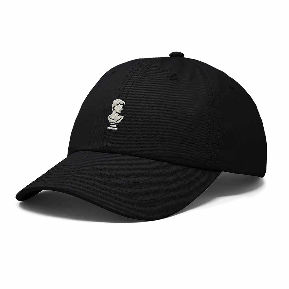 Dalix Bust Sculpture Embroidered Dad Hat Adjustable Cotton Twill Baseball Cap Casual for Men in Black