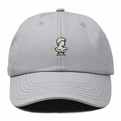 Dalix Bust Sculpture Embroidered Dad Hat Adjustable Cotton Twill Baseball Cap Casual for Men in Gray