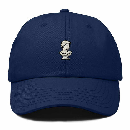 Dalix Bust Sculpture Embroidered Dad Hat Adjustable Cotton Twill Baseball Cap Casual for Men in Navy Blue
