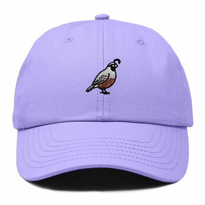 Dalix California Quail Embroidered Bird Cotton Baseball Cap Dad Hat Mens Womens Outdoor Summer in Lavender