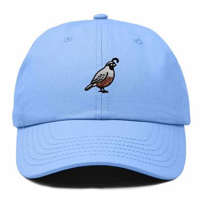 Dalix California Quail Embroidered Bird Cotton Baseball Cap Dad Hat Mens Womens Outdoor Summer in Light Blue