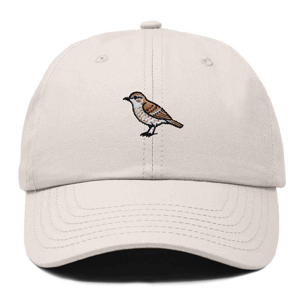 Dalix Cactus Wren Arizona Embroidered Bird Cotton Baseball Cap Dad Hat Mens Womens Outdoor Summer in Beige