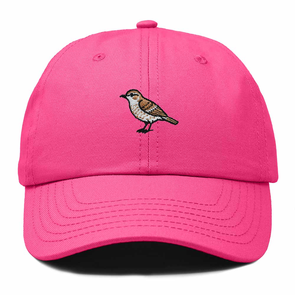 Dalix Cactus Wren Arizona Embroidered Bird Cotton Baseball Cap Dad Hat Mens Womens Outdoor Summer in Hot Pink