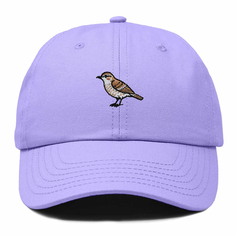 Dalix Cactus Wren Arizona Embroidered Bird Cotton Baseball Cap Dad Hat Mens Womens Outdoor Summer in Lavender