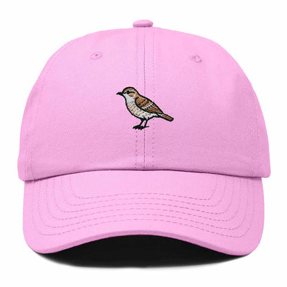 Dalix Cactus Wren Arizona Embroidered Bird Cotton Baseball Cap Dad Hat Mens Womens Outdoor Summer in Light Pink