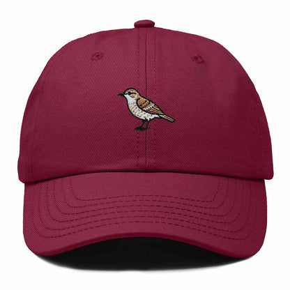 Dalix Cactus Wren Arizona Embroidered Bird Cotton Baseball Cap Dad Hat Mens Womens Outdoor Summer in Maroon