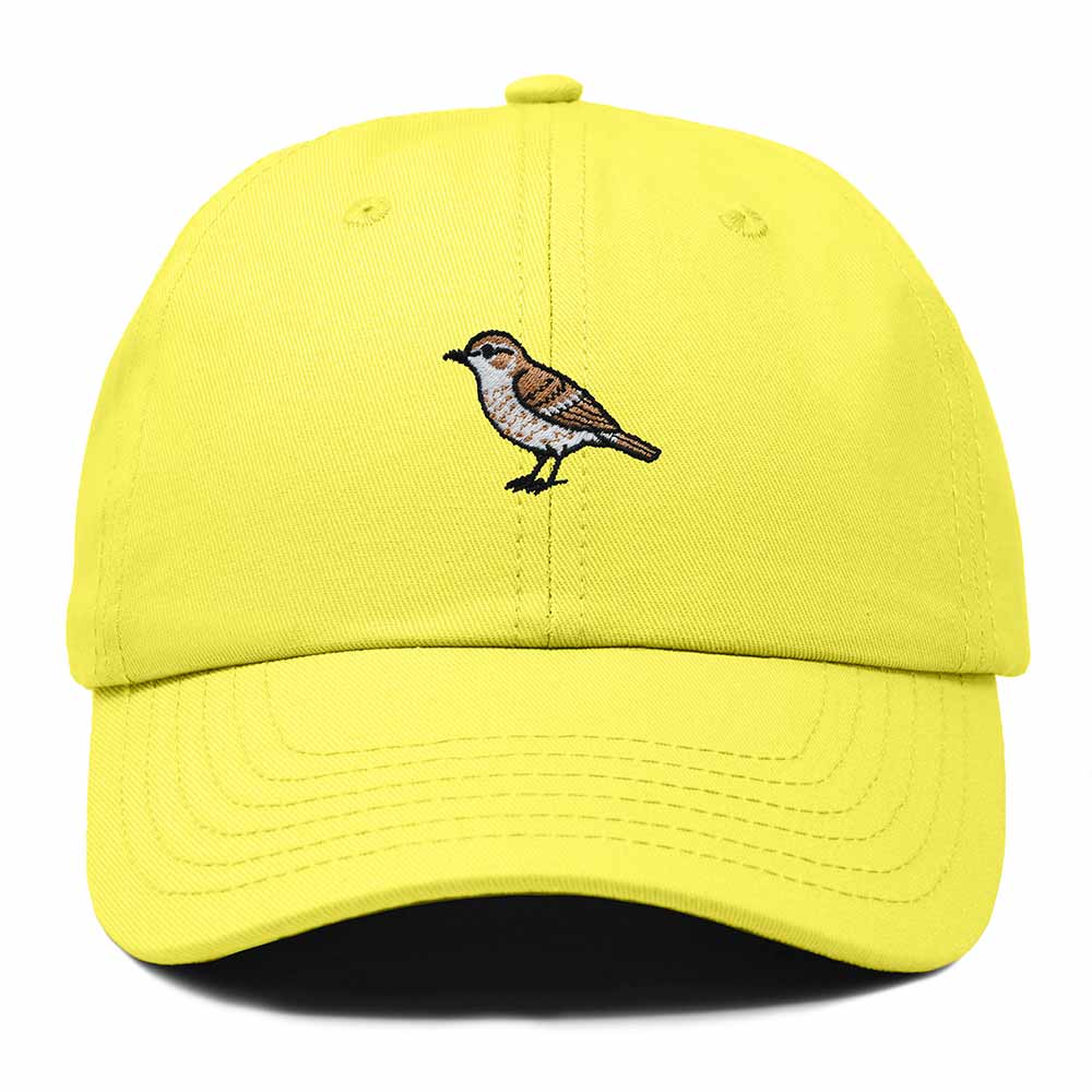 Dalix Cactus Wren Arizona Embroidered Bird Cotton Baseball Cap Dad Hat Mens Womens Outdoor Summer in Yellow