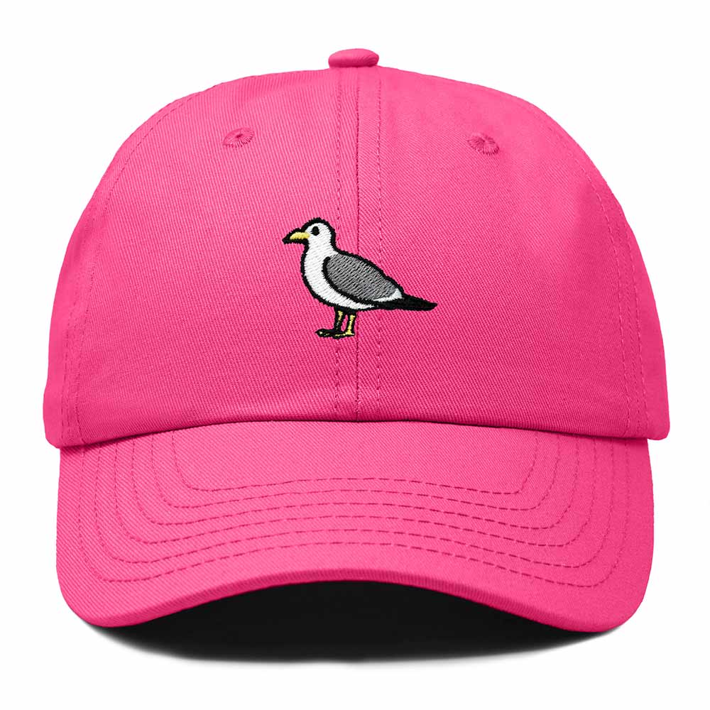 Dalix California Gull Utah Embroidered Bird Cotton Baseball Cap Dad Hat Mens Womens Outdoor Summer in Hot Pink