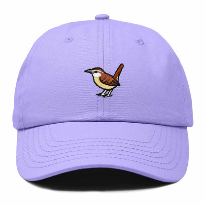 Dalix Carolina Wren South Carolina Embroidered Bird Cotton Baseball Cap Dad Hat Mens Womens Outdoor Summer in Lavender