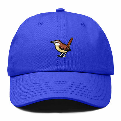 Dalix Carolina Wren South Carolina Embroidered Bird Cotton Baseball Cap Dad Hat Mens Womens Outdoor Summer in Royal Blue