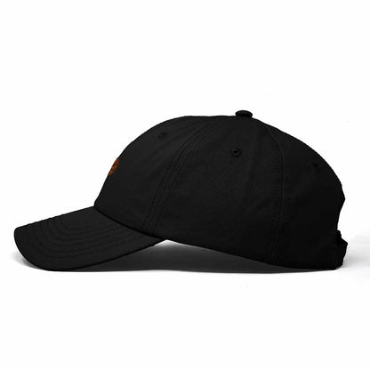 Dalix Cookie Embroidered Dad Hat Cotton Cap Adjustable Strap Chocolate Chip Dessert Low Profile Womens in Black