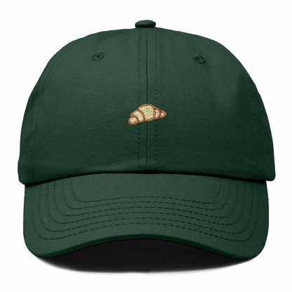 Dalix Croissant Pastry Embroidered Dad Hat Adjustable Cotton Twill Baseball Cap Cute Casual Women in Dark Green
