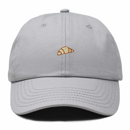 Dalix Croissant Pastry Embroidered Dad Hat Adjustable Cotton Twill Baseball Cap Cute Casual Women in Gray
