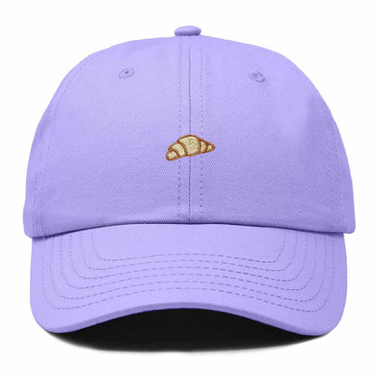 Dalix Croissant Pastry Embroidered Dad Hat Adjustable Cotton Twill Baseball Cap Cute Casual Women in Lavender