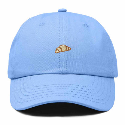 Dalix Croissant Pastry Embroidered Dad Hat Adjustable Cotton Twill Baseball Cap Cute Casual Women in Light Blue