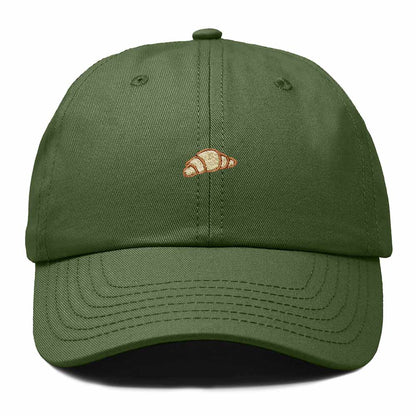 Dalix Croissant Pastry Embroidered Dad Hat Adjustable Cotton Twill Baseball Cap Cute Casual Women in Olive