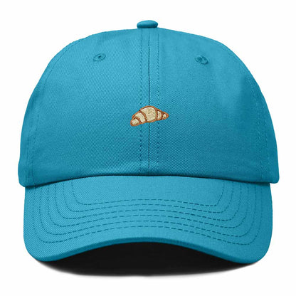 Dalix Croissant Pastry Embroidered Dad Hat Adjustable Cotton Twill Baseball Cap Cute Casual Women in Teal