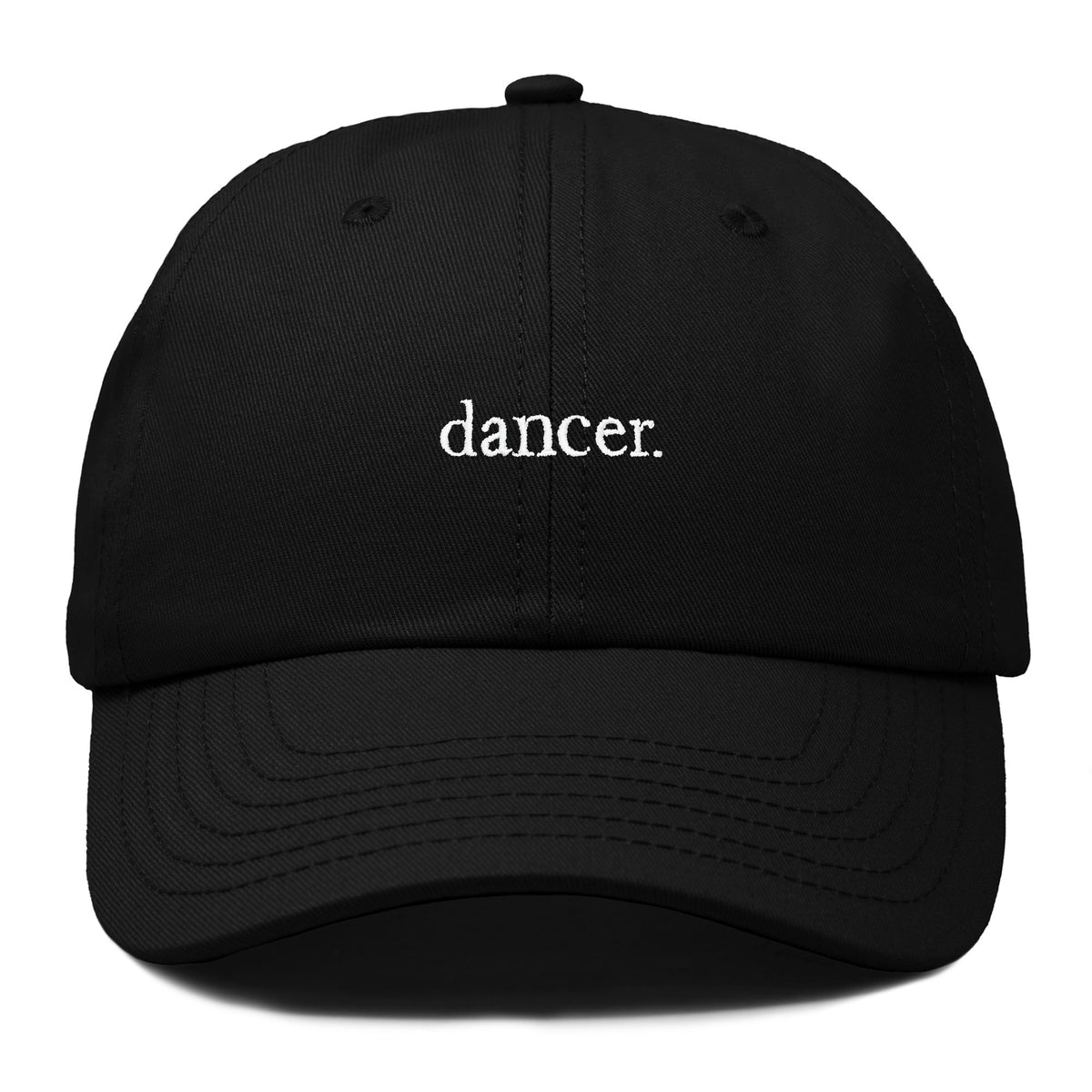 Dalix Dancer Cotton Dad Cap — Black