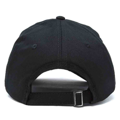 Dalix Donut Embroidered Mens Cotton Dad Hat Baseball Cap in Black