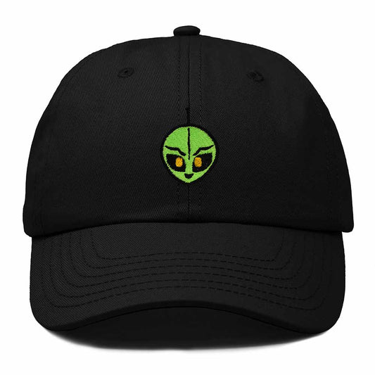 Dalix Duder Alien Embroidered Cotton Space UFO Outdoor Baseball Cap Dad Hat Mens in Black