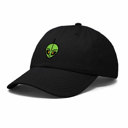 Dalix Duder Alien Embroidered Cotton Space UFO Outdoor Baseball Cap Dad Hat Mens in Black