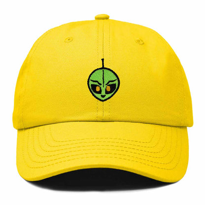 Dalix Duder Alien Embroidered Cotton Space UFO Outdoor Baseball Cap Dad Hat Mens in Gold