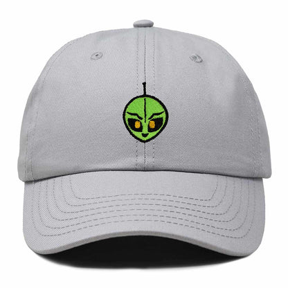 Dalix Duder Alien Embroidered Cotton Space UFO Outdoor Baseball Cap Dad Hat Mens in Gray
