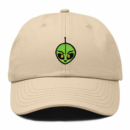 Dalix Duder Alien Embroidered Cotton Space UFO Outdoor Baseball Cap Dad Hat Mens in Khaki
