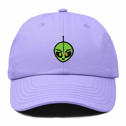 Dalix Duder Alien Embroidered Cotton Space UFO Outdoor Baseball Cap Dad Hat Mens in Lavender