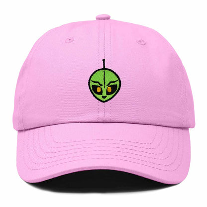 Dalix Duder Alien Embroidered Cotton Space UFO Outdoor Baseball Cap Dad Hat Mens in Light Pink